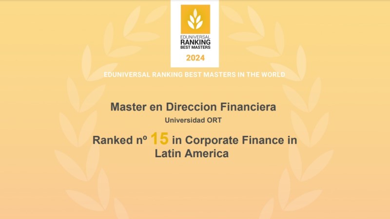 Master en Dirección Financiera calificado entre los mejores de la región por Eduniversal Best Masters Ranking 2024