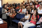 Mariana Gattoni en la Universidad ORT Uruguay Mariana Gattoni en el Ciclo de Charlas de Management y Negocios de la Escuela de Postgrados y Ejecutivos.