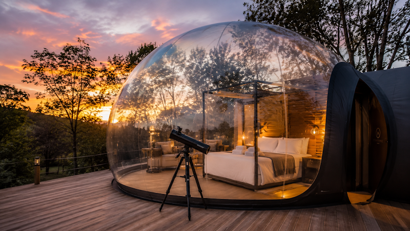hotel Burbujas transparentes glamping