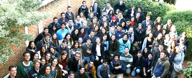 Estudiantes de intercambio de la Universidad ORT Uruguay, agosto 2014